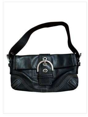 Coach Soho Buckle Flap Y2K Vintage 2000 Leather Shoulder Bag Very Gently Loved